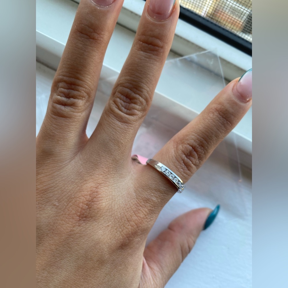 1/2 Carat T.w. Lab Grown Diamond Channel Sterling Silver Wedding Band Women's - Picture 10 of 10